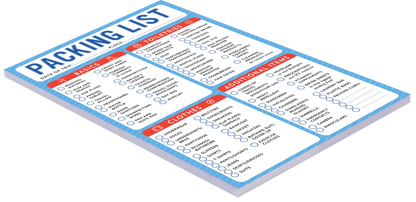 Notepad Packing List 6x9" 60 Sheets 31915 