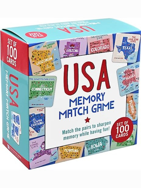 Card Game Memory Match USA 100pc 341754