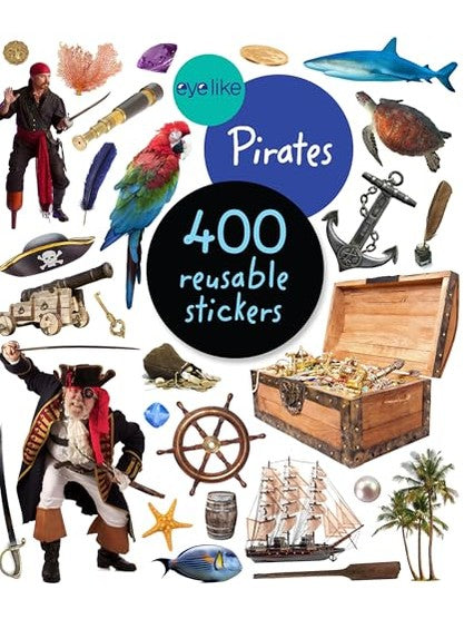 Sticker Book Pirates 400 Reuseable Stickers 