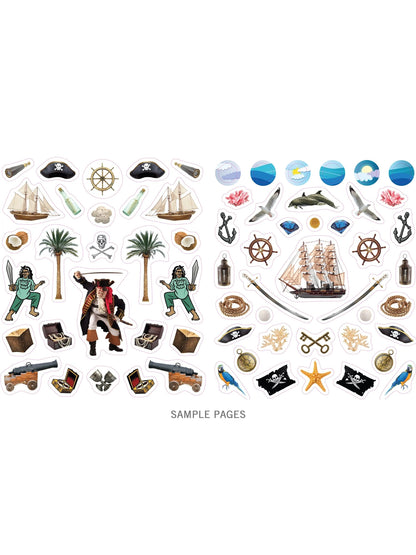 Sticker Book Pirates 400 Reuseable Stickers 