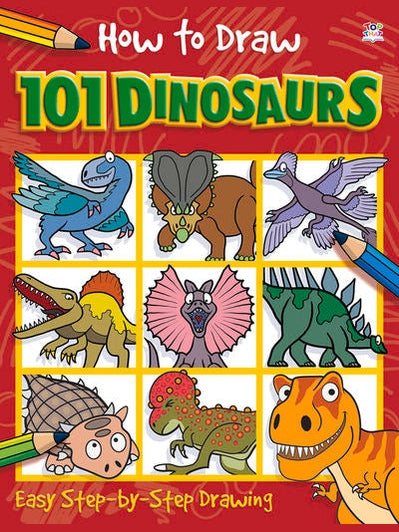 101 Dinosaurs How to Draw Children's Book 390708