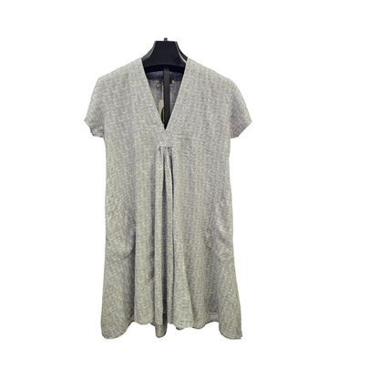 Dress V Neck  Grey    I17S2022 