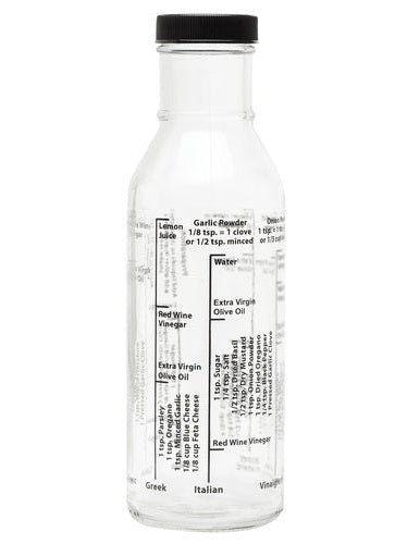 Salad Dressing Measuring Bottle Glass 13oz 13215