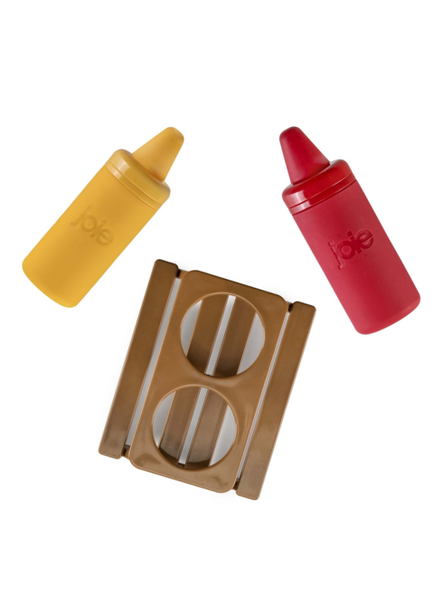 Condiment Set Picnic Table Mustard/Ketchup 2.5oz Squeeze Bottles&nbsp; 34834