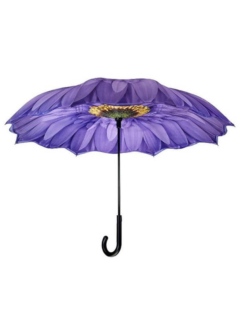 Umbrella Wisteria Daisy Folding Single Cover Reverse Close 23029Rc 