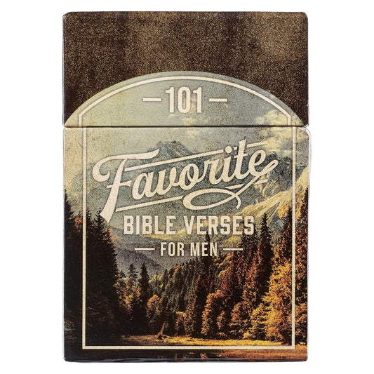 Cards Box Of Blessing's101 Favorite Bible Verses For Men bx155