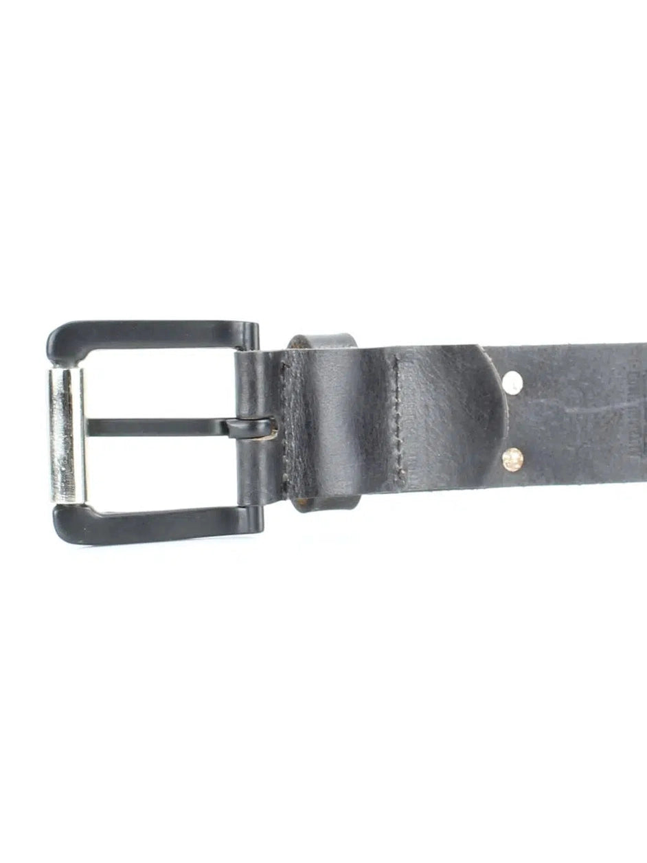 Belt  Black Leather 1.5" Men's  American Bison Abb007