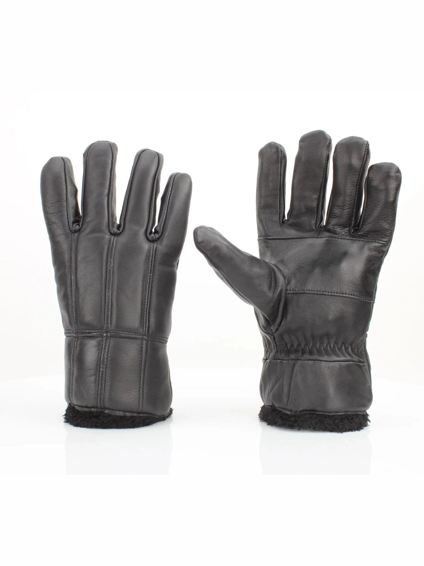 Gloves Sheep Skin Leather Men's Black Leather Abgl101sh