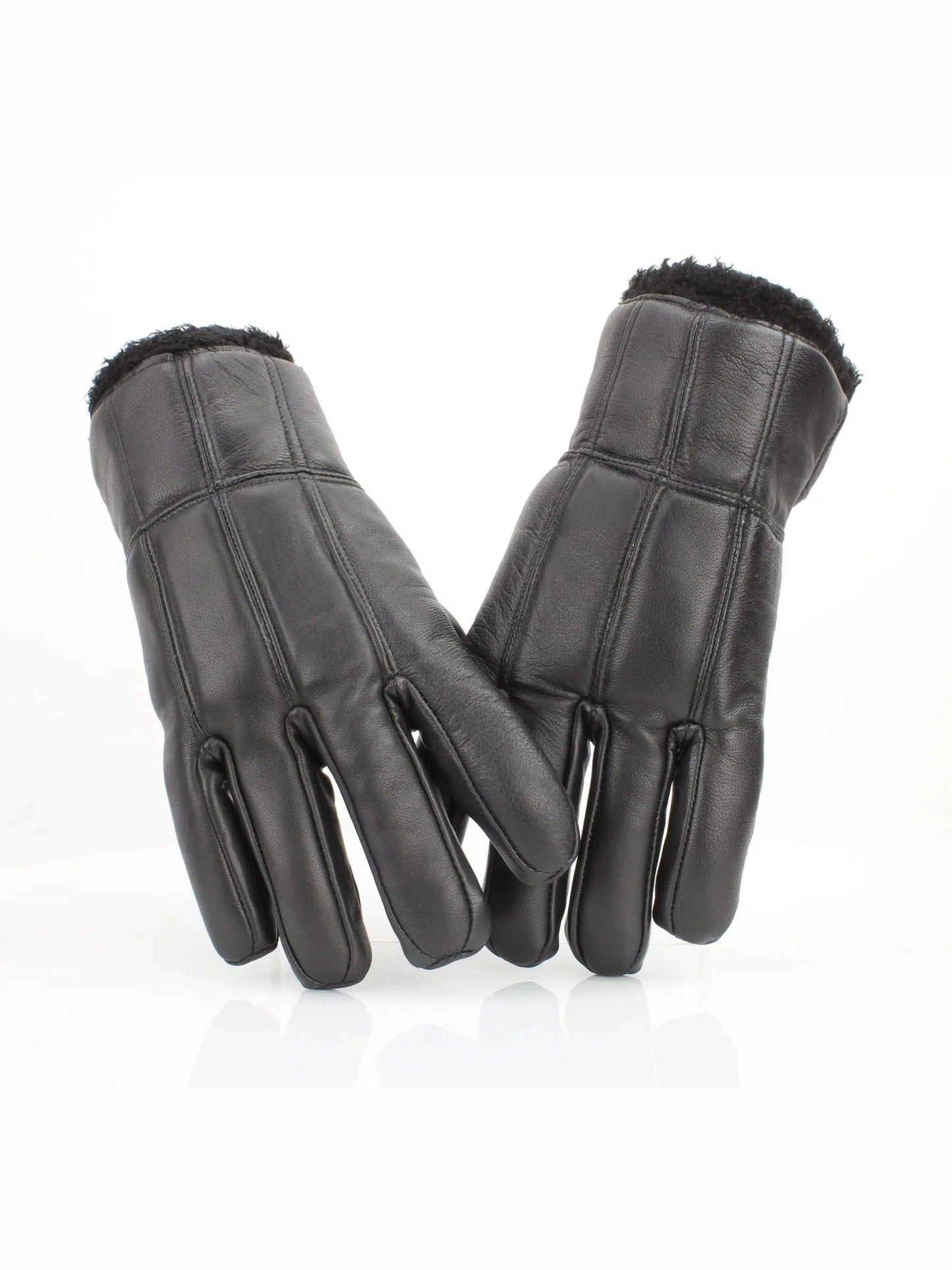 Gloves Sheep Skin Leather Men's Black Leather Abgl101sh