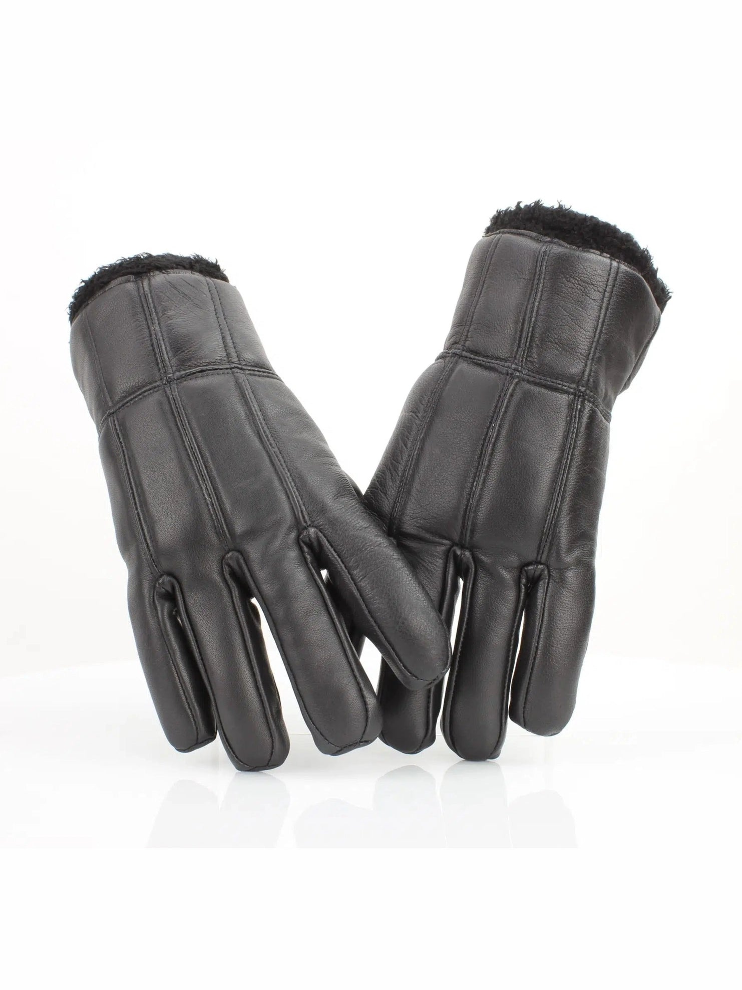 Gloves Sheep Skin Leather Men's Black Leather Abgl101sh