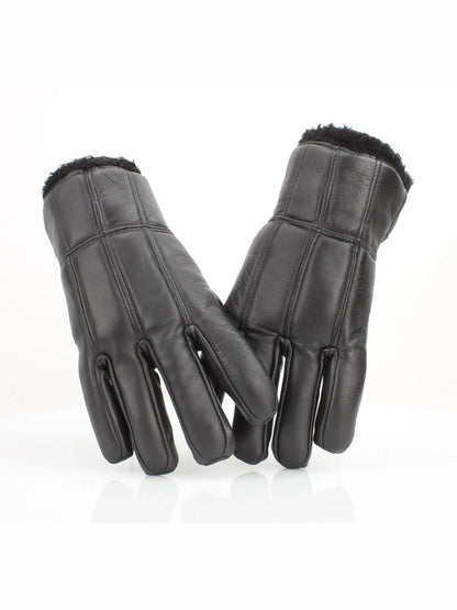 Gloves Sheep Skin Leather Men's Black Leather Abgl101sh