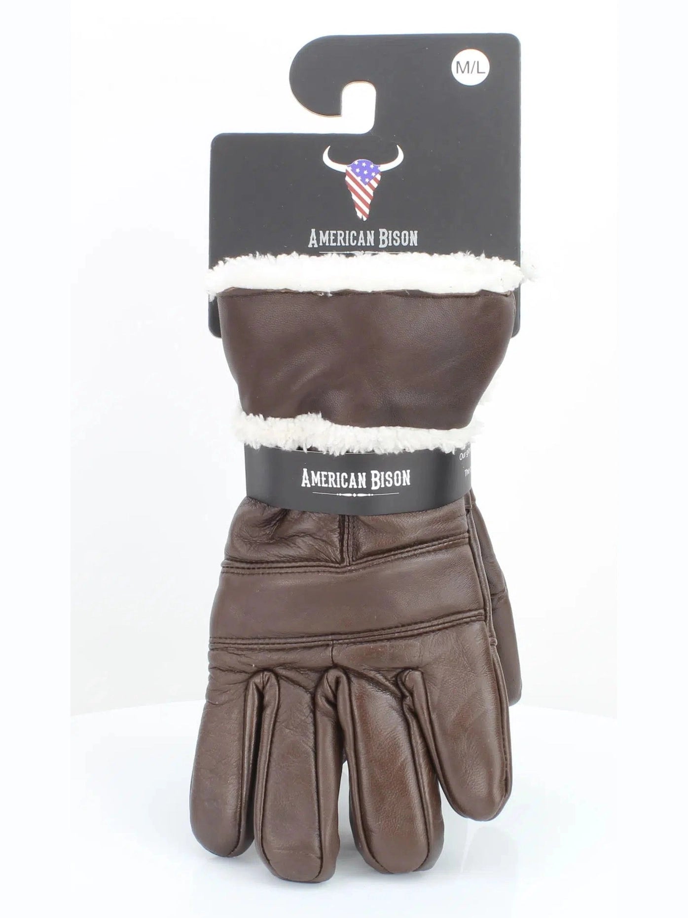 Gloves Sheep Skin Leather Men's Brown Leather L/XL Abgl102sh