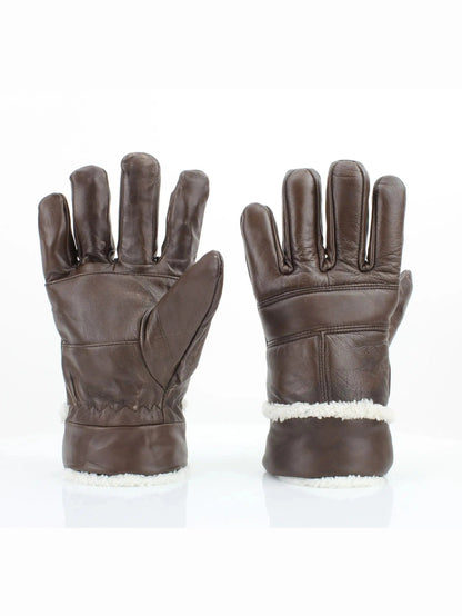 Gloves Sheep Skin Leather Men's Brown Leather L/XL Abgl102sh