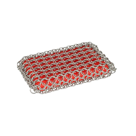 Pad  Scrubbing Red Chainmail Cast Iron   ACM10R41 