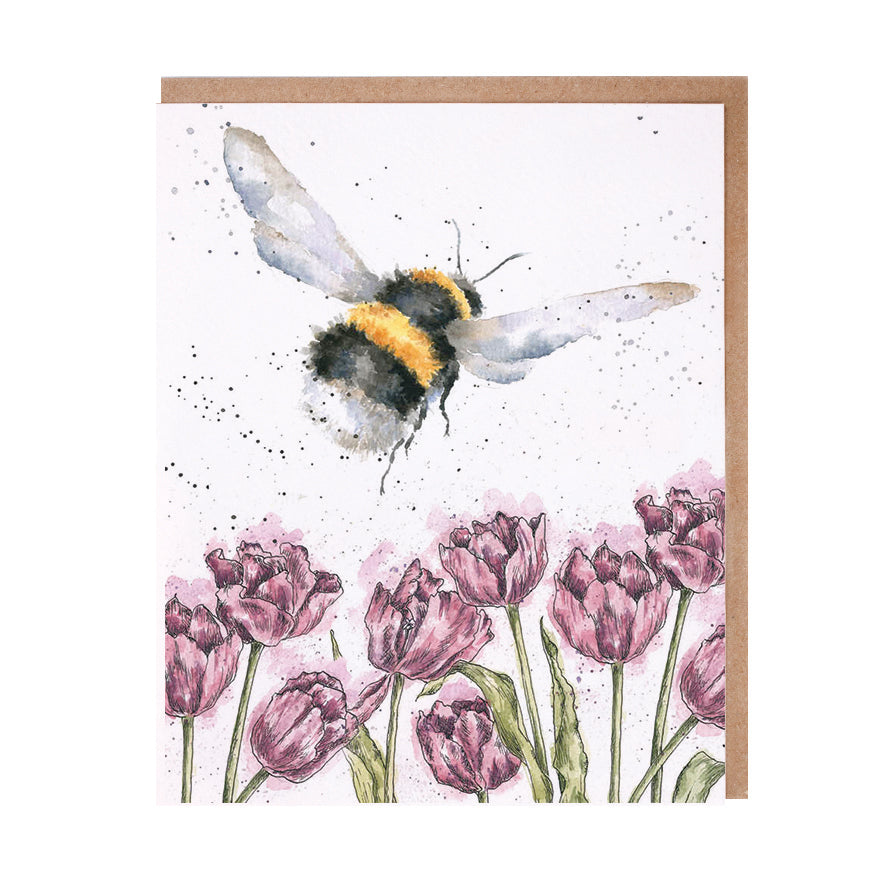 Card - ACS109 - Flight of the Bumblebee -Blank Inside 