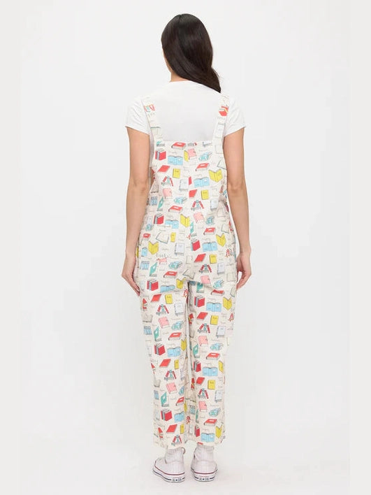 Overalls  Colorful Books Print  Women's SM26099