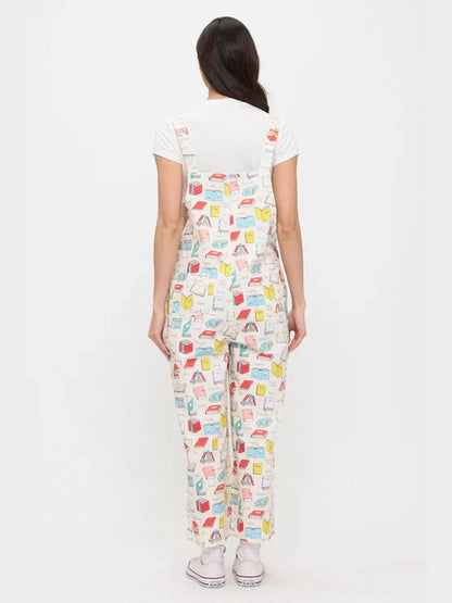 Overalls  Colorful Books Print  Women's SM26099