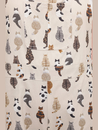 SM-Overalls Whimsical Cat Tails Print&nbsp; Women's&nbsp;SM26003