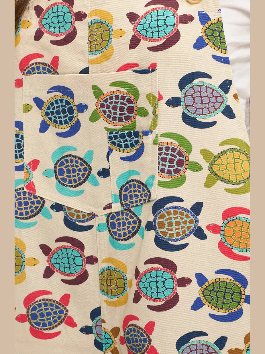 Overalls Colorful Turtles Print&nbsp; Women's SM26093