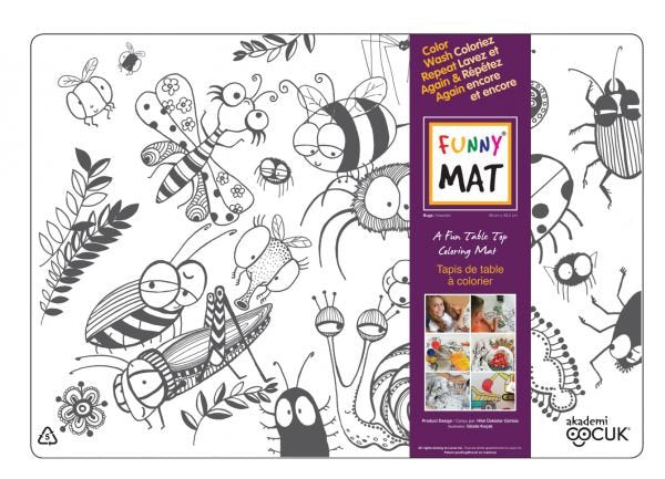 Coloring Mat Children's Bugs M0303 