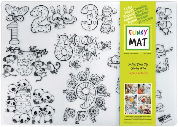 Coloring Mat Numbers-M Children M0104 