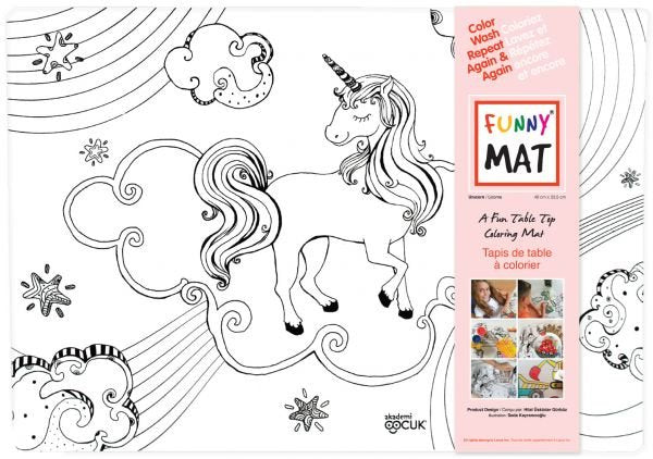 Coloring Mat Unicorn Children M0706 