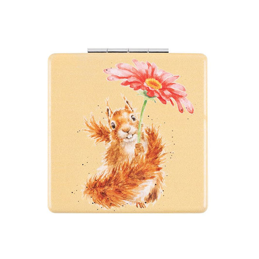 Compact Mirror - MR015 - Flowers after Rain Squirrel 