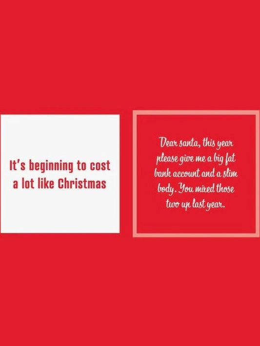 Napkin&nbsp; Dear Santa 5x5"&nbsp;