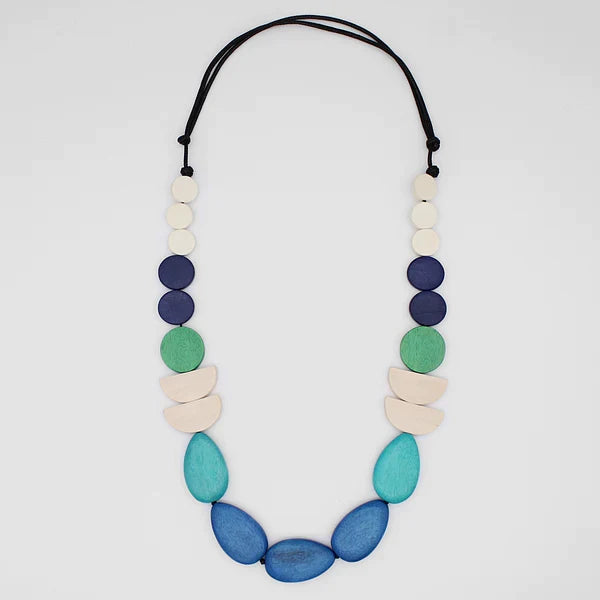 Sylca  Blues / Greens Necklace  -  BP24N23 Blue 