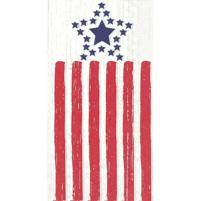 Napkin Long Guest Towel Distressed Flag bf012100 