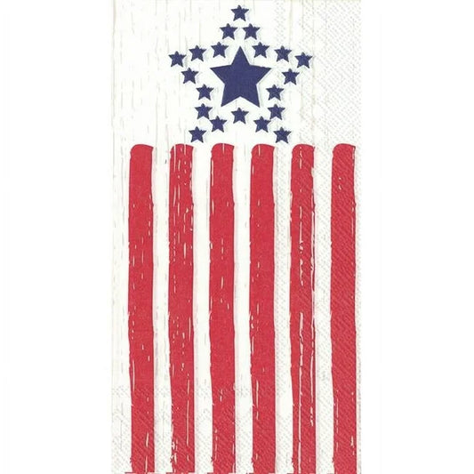 Napkin Long Guest Towel Distressed Flag bf012100 