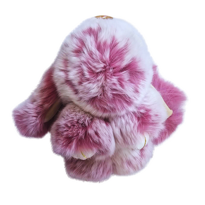 Key Chain Stuffed Furry Bunny 6x6" razkcb 