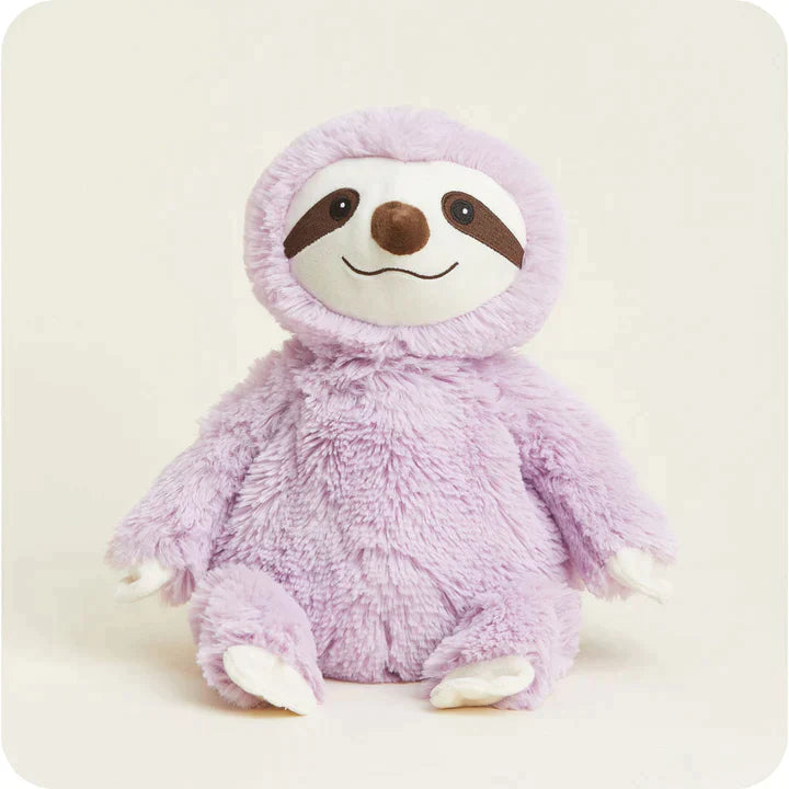 Warmies Purple Sloth - Heatable Stuffed Animal 