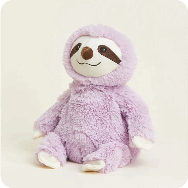 Warmies Purple Sloth - Heatable Stuffed Animal 