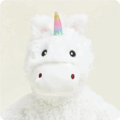 Warmies White Unicorn- Heatable Stuffed Animal 