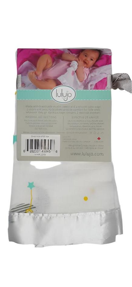 Baby Muslin Security Blanket - Dreamland - 2 pk - LJ045 