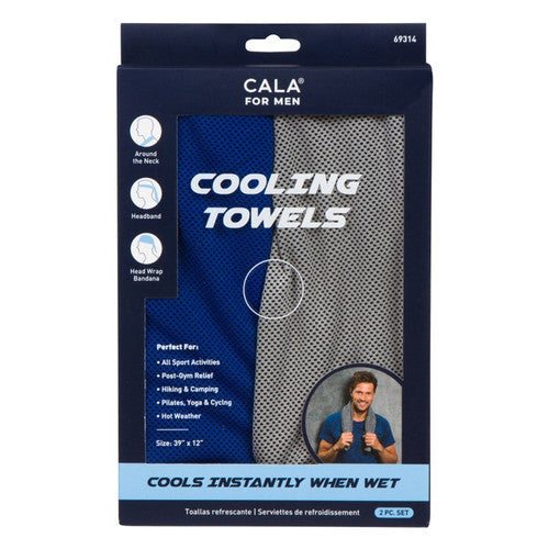 Towel Cooling Blue/Grey 2 Pc Set Men's 69314 