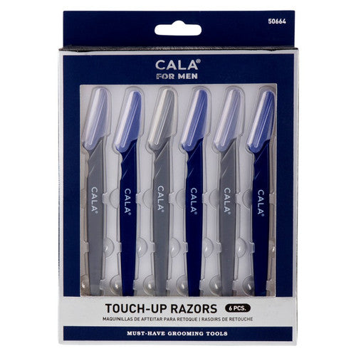 Razors Facial Touch Up 6Pc Blue/Grey Men's 50664 