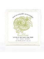 Soap Basil Lime 4oz Square White