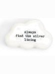 Charm Cloud Pebble 1.5"  White Porcelain   E6740-un