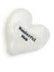 Charm Heart Pebble 1.5"  White Porcelain   E6700-un