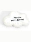 Charm Cloud Pebble 1.5"  White Porcelain   E6740-un