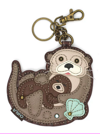 Coin Purse / Key Fob  Brown Otter 8060tr 