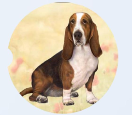 Car Coaster Basset Dog 233-2 