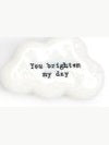 Charm Cloud Pebble 1.5"  White Porcelain   E6740-un
