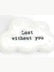 Charm Cloud Pebble 1.5"  White Porcelain   E6740-un
