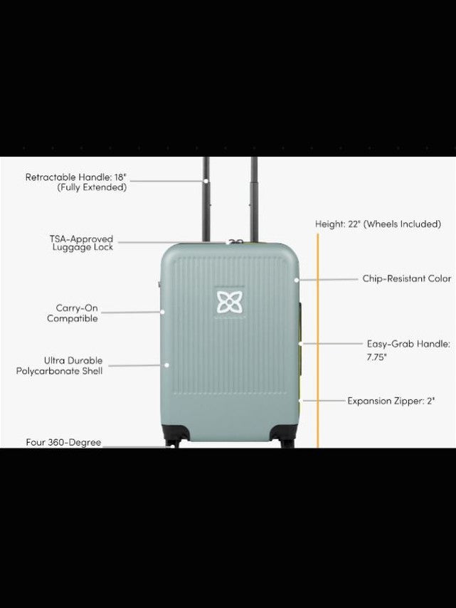 Luggage Meridian 22" Carry On Sage 37064