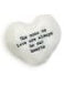 Charm Heart Pebble 1.5"  White Porcelain   E6700-un
