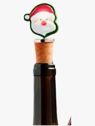 Bottle Stoppers Cork Light Up Santa 48600195s