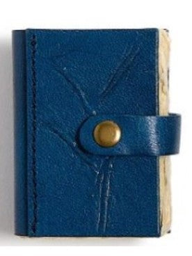 Mini Journal Crushed Leather With Deck Ledge Paper/Snap Closure 55677